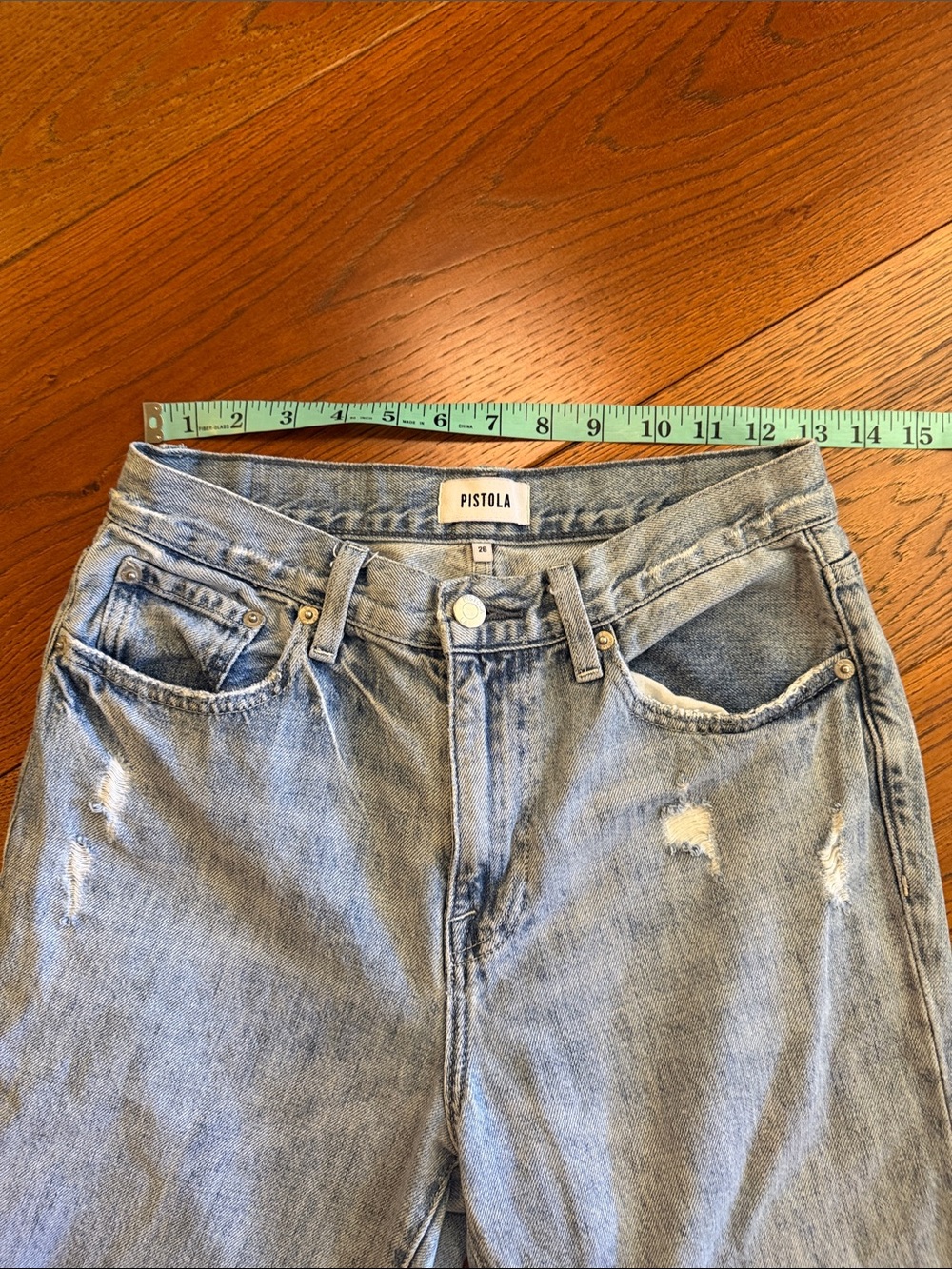 Pistola Light Blue Mid- Rise Denim - Picture 5 of 8